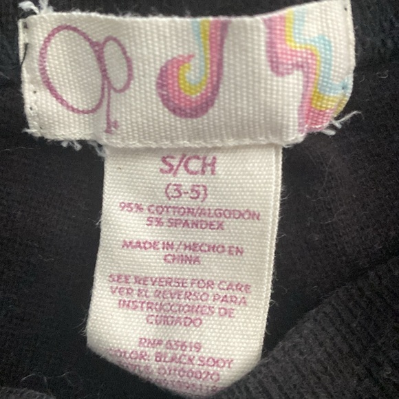 Op black cotton shorts, size 3 to 5 - Picture 2 of 2